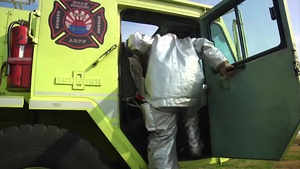 Sergeant Major Christopher Garza visits ARFF