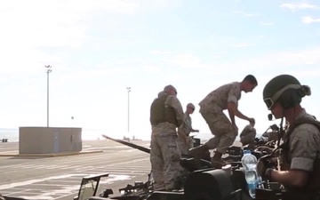 Marines with 4th Light Armored Reconnaissance Battalion Prepare for Trident Juncture 15