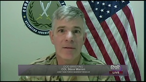 Army Col. Steven Warren - Pentagon Press Briefing