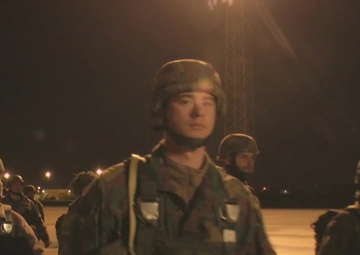 Paradrop in Spain with Belgians, U.S. and Italians