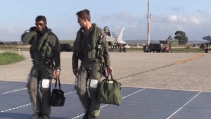 Trapani Air Base Italian and Polish Aircraft arrive