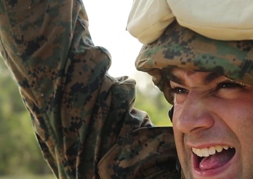 Marines Build Bridge During Blue Chromite 16