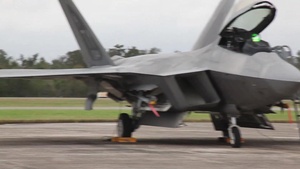 Exercise Southern Strike-BRoll of F-22 and T-38