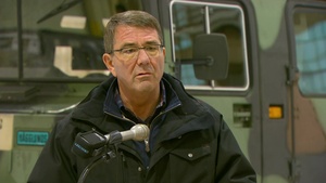 SECDEF Carter Briefs the Press at Fort Wainwright