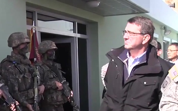 Secretary of Defense Carter Visits the DMZ