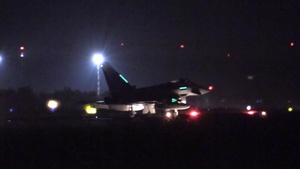Trapani Flight Operations at Night: Video 2