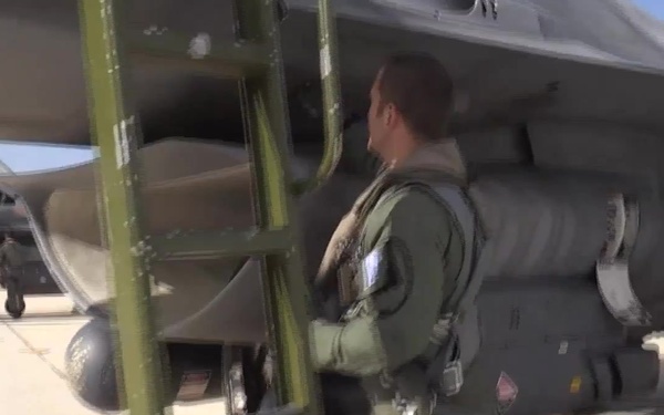 Greek F-16 Jets Prep for Flight at Trident Juncture