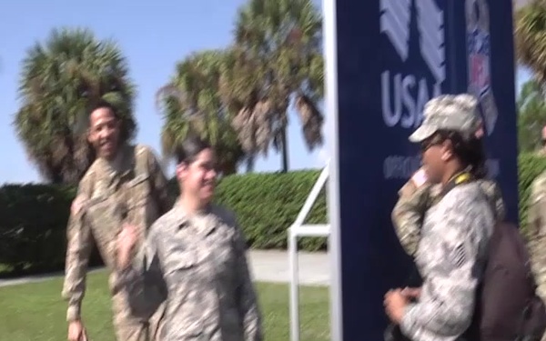 USSOCOM Personnel Enjoy Lunch With Tampa Bay Bucs