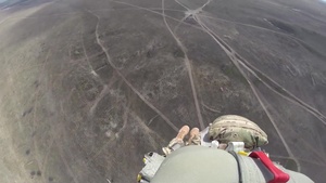 Falcon Paratrooper Exits a C-17 Globemaster III into Trident Juncture 15 (2)