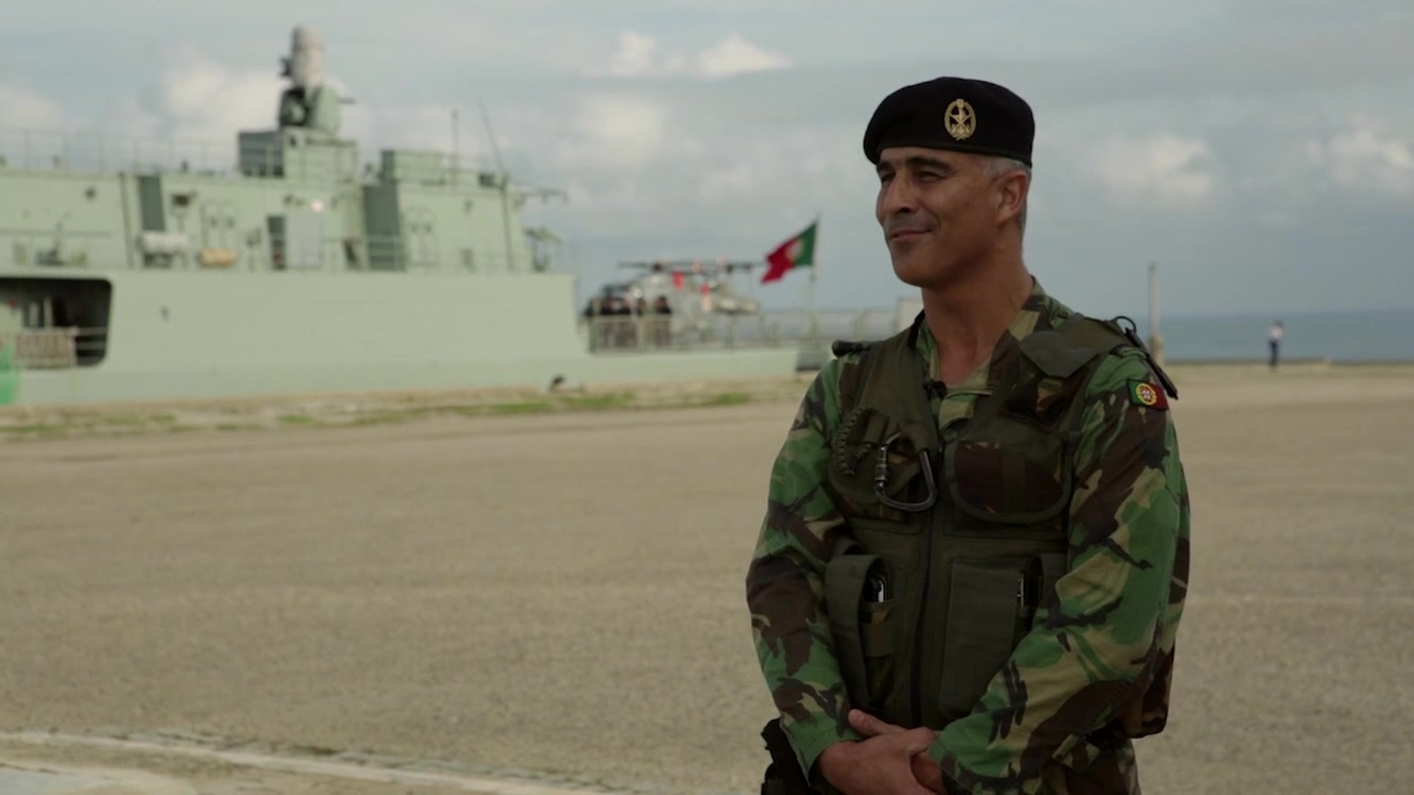Portuguese Marines (Fuzileiros) board U-S Marine MV-22 Ospreys to practice aerial insertions n support Exercise Trident Juncture 15. Trident Juncture is the largest NATO exercise in 10 years and will include more than 30 nations and 36,000 service members to improve the collective response capabilities of more than 230 units and the NATO Response Force.