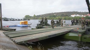German Floating Bridge at Trident Juncture