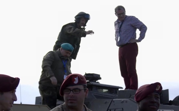 Estonian Minister of Defence Visits Troops at Trident Juncture