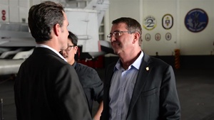 Secretary Carter Visits USS Theodore Rossevelt