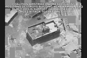 Oct. 31: Coalition Strike Destroys Daesh Fighting Position in Ramadi - Part 1