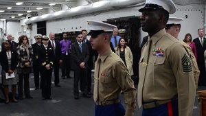 Secretary of State Visits USS San Antonio