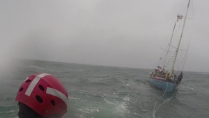 Coast Guard Station Cape Disappointment Tows Sailing Vessel Across Columbia River Bar