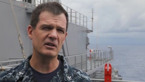Capt. Paul D. Hugill, Commodore of Maritime Prepositioning Ships Squadron TWO, talks about Exercise KOA MOANA 15-3. Part 1 of 2.