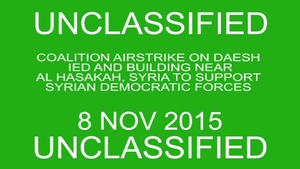 Coalition Airstrike on DAESH IED Building
