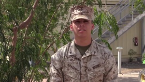 Lance Cpl. Israel Aragon
