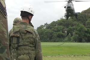 Partner Nations Conduct Fast Rope Drills