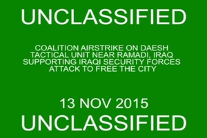 Nov 13: Coalition strike on ISIL tactical unit near Ramadi