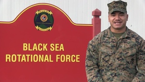 Happy Thanksgiving from Romania!: Cpl. Afaese Fiataugaluia gives a shout-out to Glen Burnie, MD