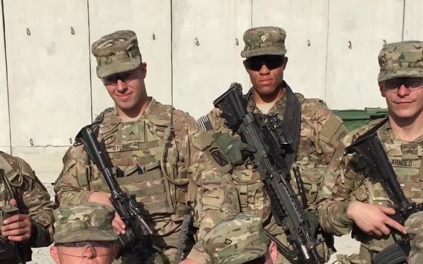 Thanksgiving Greetings from 10th Mountain Soldiers