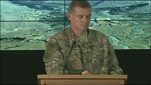 Commander, U.S. Forces-Afghanistan Briefs Reporters