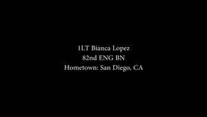 1st Lt. Bianca Lopez