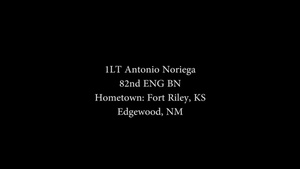 1st Lt. Antonio Noriega
