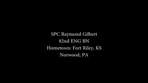Spc. Raymond Gilbert