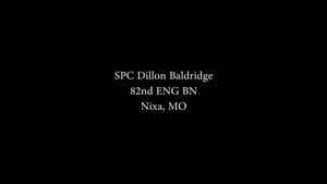 Spc. Dillon Baldridge