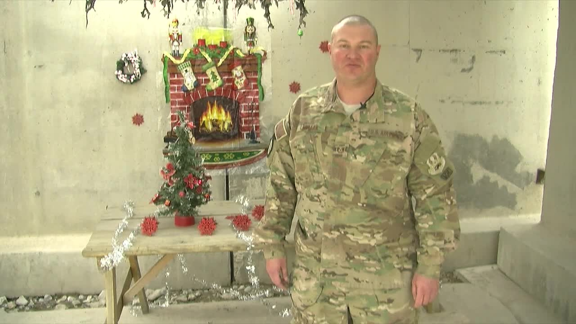 Tech. Sgt. Joshua Lehman sends holiday greetings to Missoula, Mont.