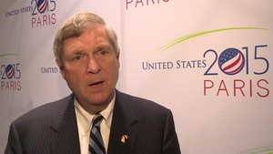 U.S. commits to double the rate of emissions reduction in agriculture - U.S. Secretary of Agriculture Tom Vilsack at COP21