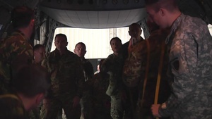 Foreign Jump Masters Train on New Aircraft