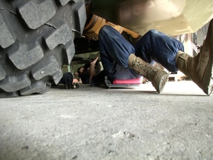 B-Roll of Combat Logistics Company 36 providing maintenance support to MCAS Iwakuni and the surrounding areas