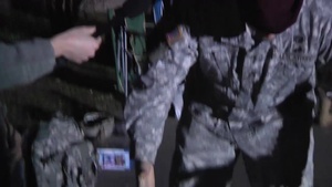 Soldiers Interviews in Line for Lottery: Operation Toy Drop 2015