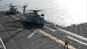 Sea Stallion Taking off from Flight Deck of USS Boxer (LHD 4)