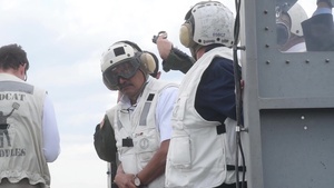 SECDEF Carter aboard USS Dwight D. Eisenhower (CVN 69)