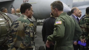 SECDEF Carter aboard USS Dwight D. Eisenhower (CVN 69)