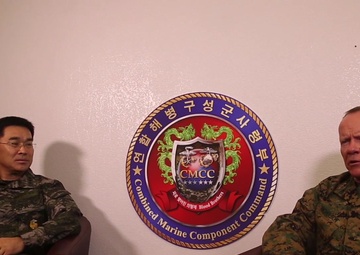 Republic of Korea Military Leader Visits Okinawa - interview