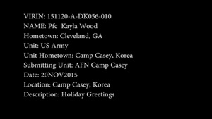 Pfc. Kayla Wood
