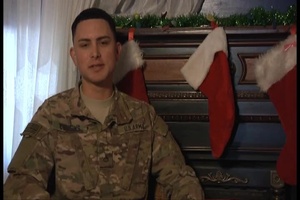 Pfc. Jonathon Cousins Holiday Greeting