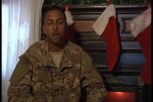 Pvt. Antonio Sutton Holiday Greeting