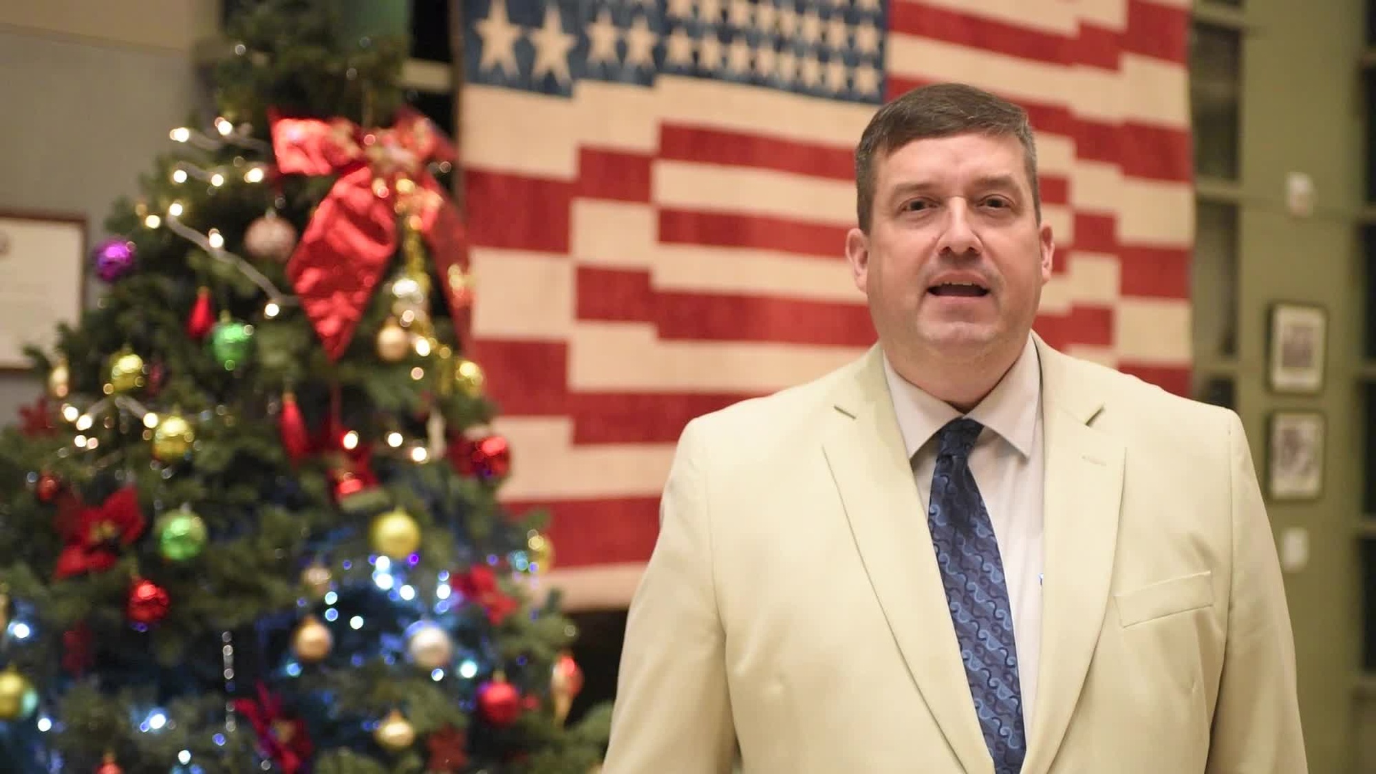 Scott Hedlund sends a Holiday Season greeting from USAID Kabul, Afghanistan to Columbia Heights Minneapolis/St. Paul and the Minnesota Vikings.