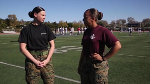 Athletes Train with Drill Instructors: 2016 Semper Fidelis All-American Bowl