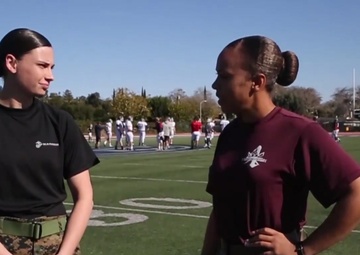 Athletes Train with Drill Instructors: 2016 Semper Fidelis All-American Bowl