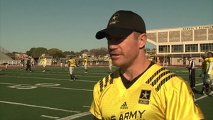 Former Special Forces Soldier visits All American Bowl athletes at practice