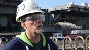 USS Ronald Reagan Conducts Evacuation Drill