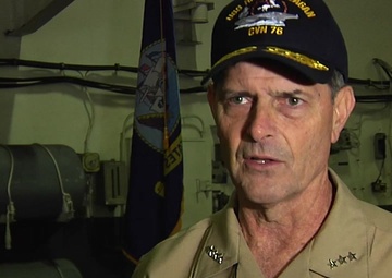 Chief of Naval Personnel Visits Yokosuka Interview